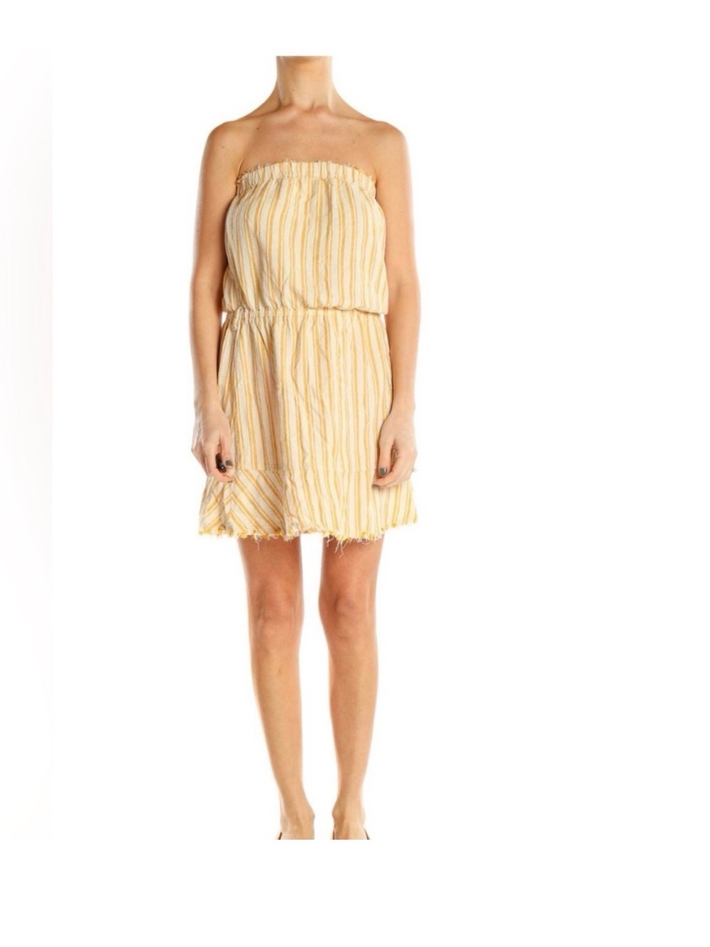 Sunshine Stripe Strapless Mini Dress